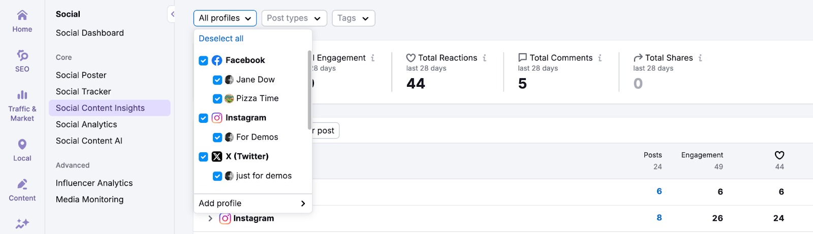 Social Content Insights image 2