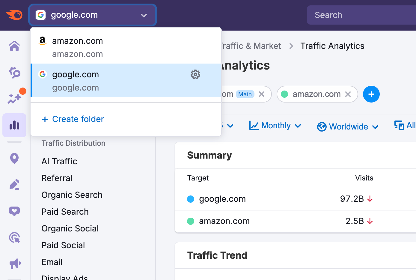 The Subfolders & Subdomains Dashboard image 3